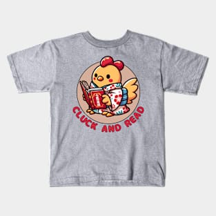 Reading chicken Kids T-Shirt